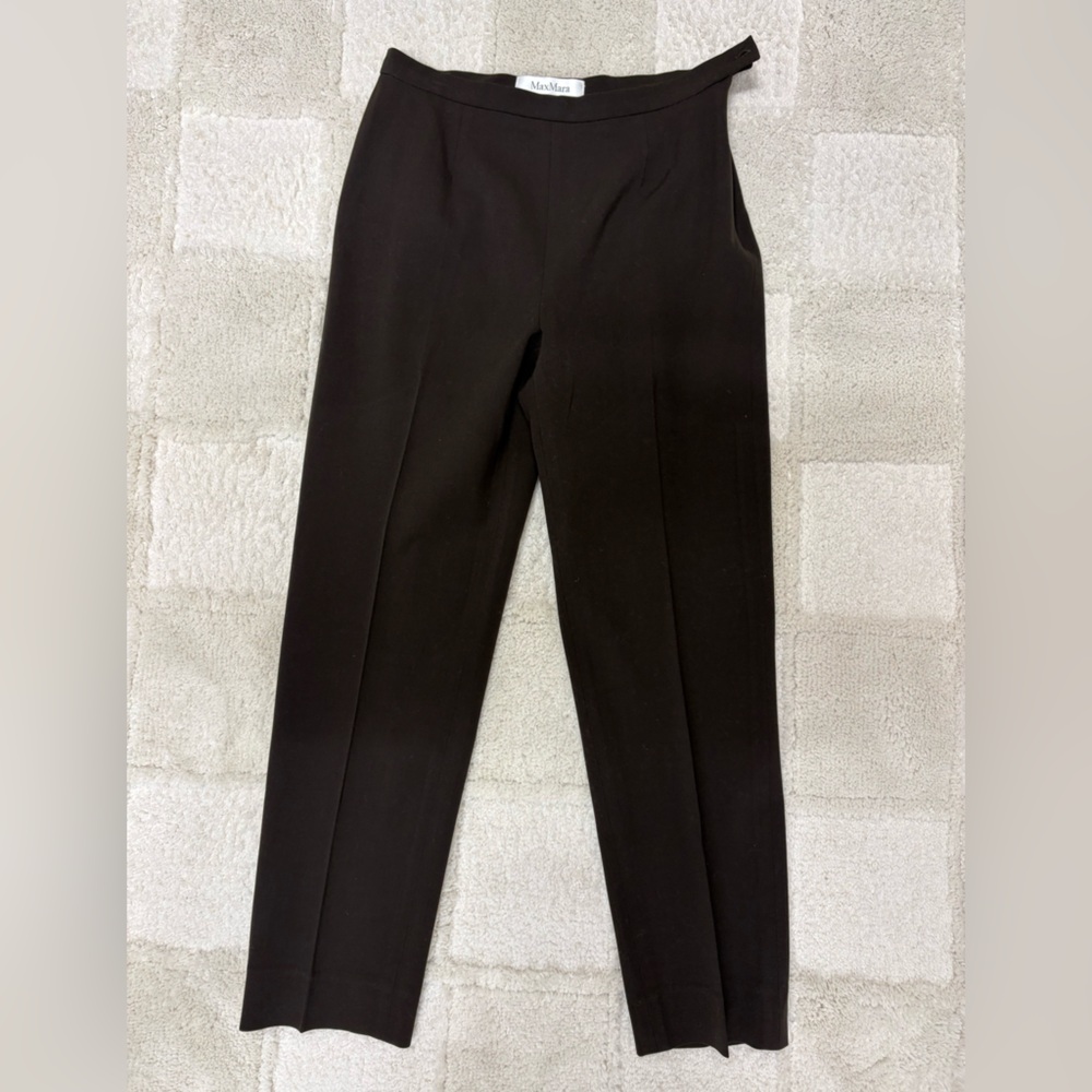 MaxMara Dark Brown Trousers - Wool